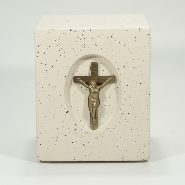 URNA TIPO GRANITO - CRUCIFIJO